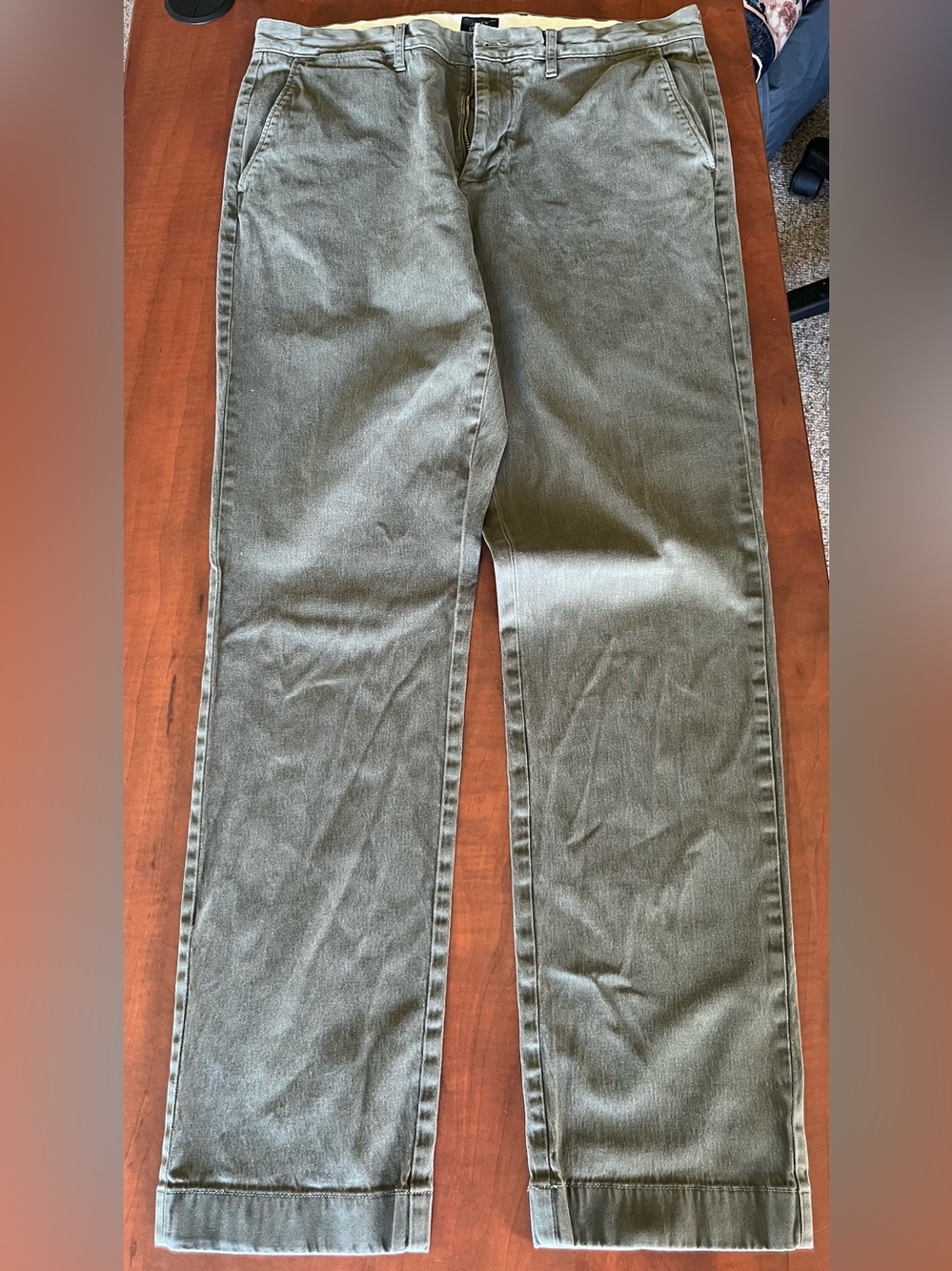 J. Crew Catskill Green Chinos